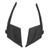 1 Pair Windshield Wiper Cowl Cover Panel 53866‑08020 Stylish Look Front Windshield Wiper Side Cowl Extension Cover Trim for Sienna XL30 2011 to 2020