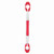Universal Adjustable Aluminium Alloy Motorcycle Balance Cross Handlebar Red