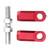 3 Pcs ATV Rear Lowering Kit Aluminium Alloy Replacement for Raptor YFM350 YFM660R YFM700 Red