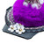 Car Cat Decoration Figurine Rhinestone Dashboard Perfume Interior Ornament Decoration Purple