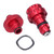 Oil Drain Plug Assembly with Magnetic End Aluminium Alloy Replacement for Ford F150 2015+(Red )