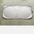 Car Windshield Sun Shade Silver Cloth Complete Coverage Sun Visor Block for Universal Car 63x33.8in