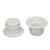 2PCS RV Plumbing Vent Caps Prevent Leaks Camper Roof Sewer Vent Cover Caps for Trailer 1 to 2‑3/8 Inch Pipes White