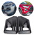 2pcs Carbon Fiber Texture ABS Decorative Front Fog Light Cover Trim Fit for Toyota RAV4 2019
