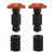 22mm 7/8inch Motorcycle Handlebar End Slider Plug Caps for Racing ATV Offroad Orange