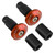 22mm 7/8inch Motorcycle Handlebar End Slider Plug Caps for Racing ATV Offroad Orange