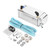 Square Aluminum Racing Oil Catch Tank Breather Can Reservoir Car Modified Accessories (Silver)