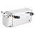 Square Aluminum Racing Oil Catch Tank Breather Can Reservoir Car Modified Accessories (Silver)