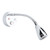 DC12‑24V LED RV Bedside Lamp High Brightness Aluminium Alloy Gooseneck Reading Light for Camper Yachet Chrome