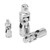3pcs Wrench Universal Joint Socket Adapter 1/4in 3/8in 1/2in Chrome Molybdenum Steel Tool