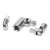 3pcs Wrench Universal Joint Socket Adapter 1/4in 3/8in 1/2in Chrome Molybdenum Steel Tool
