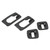 4Pcs Door Handle Seal Set Front Rear Left Right Rubber Black Easy to Install for III 3 Car