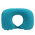 U shape Pillow Press Inflatable Soft Head Rest Cushion Cervical Protection for Car Office Aircraft(Mint Green )