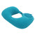 U shape Pillow Press Inflatable Soft Head Rest Cushion Cervical Protection for Car Office Aircraft(Mint Green )