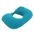 U shape Pillow Press Inflatable Soft Head Rest Cushion Cervical Protection for Car Office Aircraft(Mint Green )
