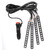12V 4x 12SMD Car Interior RGB LED Strip Lights Foot Atmosphere Light Remote Control(Blue)