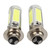 2x 6000K White H6M COB LED Motor Bike/ATV Headlight Fog Light Bulb PX15d P15D25‑1