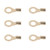 6GA Wire Lugs Copper 12mm Inner Diameter Ring Cable Terminal Ends Connector for Distribution Box Vehicle
