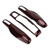 Key Fob Cover Shell Protector Car Modification Replacement for Panamera Cayenne MACAN Boxster Cayman 911 718Redwood