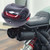 Motorcycle Rear Box Large Capacity Waterproof Impact Resistant Universal Fit Storage Trunk for Scooter Black