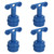 4pcs Car Battery T Shape Post Terminal Cleaner Brush Cable Dirt Corrosion Clean Hand Tool
