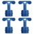 4pcs Car Battery T Shape Post Terminal Cleaner Brush Cable Dirt Corrosion Clean Hand Tool