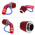 76mm 3 Inch Universal Car Cold Air Intake Filter Aluminum Induction Hose Pipe Kit Red