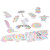 50pcs Car Mixed Graffiti Stickers Colorful Decorative Decals Universal for DIY Skateboard Laptop Luggage