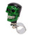 Skull Steering Wheel Knob Car Power Handle Spinner Knob Universal for Trucks Tractors Boats Black Hair Green Face