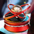 Car Aromatherapy Solar Energy Suspended Crystal Ball Rotating Car Aroma Diffuser for Ornaments Gifts Red