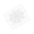 Car Campass Sticker Waterproof Cuttable PVC 20x20cm for Universal Auto DecorationWhite