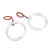 Pair 9‑36V LED Angel Eyes Headlight Signal Lamp Halo Rings White Amber Dual Color Decorative for Car 80mm/3.15in