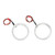 Pair 9‑36V LED Angel Eyes Headlight Signal Lamp Halo Rings White Amber Dual Color Decorative for Car 80mm/3.15in