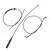 3Pcs Engine Hood Release Cable 51237197474 Enhanced Performance Hood Release Cable Wire for 740I 745I 745LI 750I 750LI 760I 760LI Alpina B7