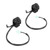 Pair of 0.9in Handlebar Switch Headlamp Turn Signal Horn Gear Controller Universal