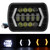5x7in LED Headlight 60W Square Arrows Lighting Shape H4 Plug Waterproof IP67 for OffRoad Trucks