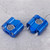 Pair 22mm/28mm 1/8in 7/8in Motorcycle Handlebar Mount Clamps Riser Adapter CNC Aluminum AlloyBlue