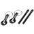 Universal Bonnet Hood Pin Pins Lock Latch Kit for Racing Sport Car Black