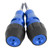 Universal Motorcycle Exhaust Crash Pad 10mm Protector Frame Slider Stainless SteelBlue