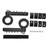 Motorcycle Highway Foot Pegs Footrests CNC Aluminum Stainless Steel for 22 25 28mm Engine Guard Bar