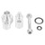 Rear AC Block Off Kit Aluminum Alloy High Strength Rugged Structure Replacement for TRAILBLAZER