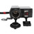 12V‑24V Motorcycle Charger Cigarette Lighter Voltage Monitoring Dual USB Fast Charging for Phone GPS CameraRed