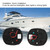 Pair of Signal Lamp Spherical Red Green LED Waterproof Boat Navigation Light DC12V-24V 3WBlack