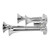4 Trumpet Air Horn Super Loud 135DB Chrome Plated Zinc for 12V/24V Semi Pickup RV SUV