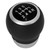 6 Speed Gear Shift Knob Manual Transmission Artificial Leather Replacement for Subaru Black