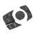 6PCS Car Multimedia Control Button Exquisite Comfortable Touch Knob Button Cover Fit For 1 3 5 6 Series Matte Black