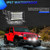 5 Inch LED Work Light 102W 6000K Waterproof Driving Lights for Off-road Vehicles Trucks ATV UTV 2pcs