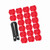 20Pcs Wheel Hub Covers Lug Nut Bolt Screw Cover Tyre Protection Cap Universal Red