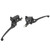 1 Pair 22mm/0.87in Brake Clutch Master Cylinder Lever Black for Gy6 50cc 110cc 125cc 150cc 250cc Scooter