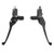 1 Pair 22mm/0.87in Brake Clutch Master Cylinder Lever Black for Gy6 50cc 110cc 125cc 150cc 250cc Scooter